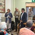 Sindaco a Casa Martelli per la mostra di caricature con la direttrice