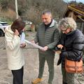 Uno dei sopralluoghi a Gaville
