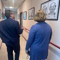 Sindaco Ermini a Casa Martelli per la mostra sulle caricature